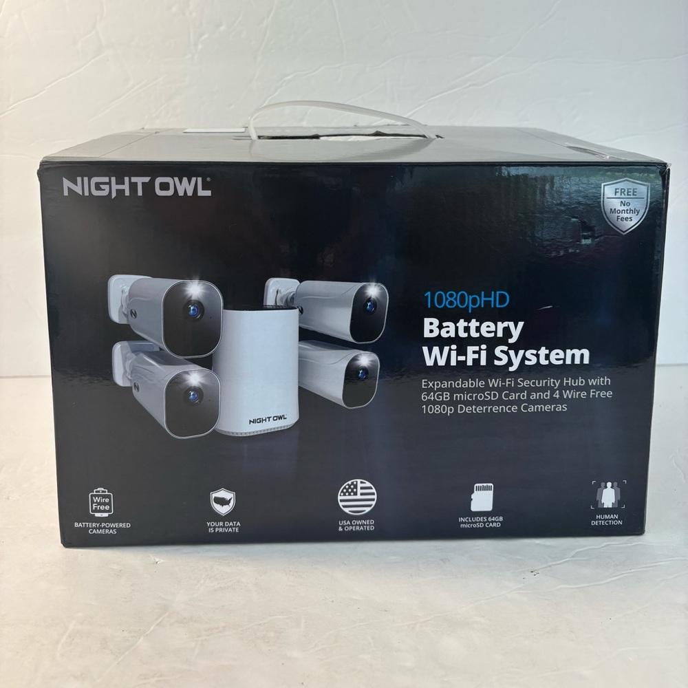 NIGHT OWL 1080pHD Battery Wi-Fi System Open Box